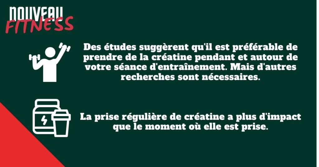 Créatine quand la prendre